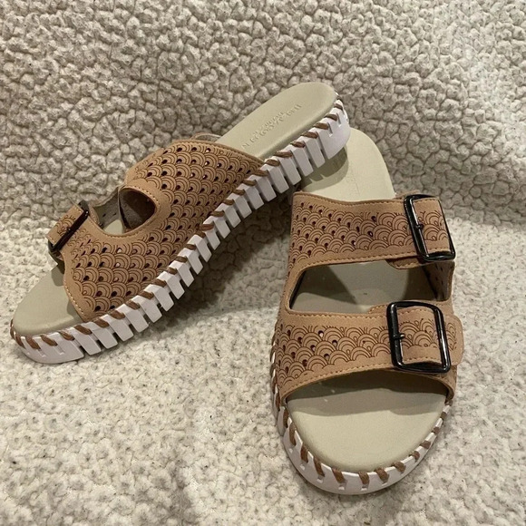 Ilse Jacobsen hornbaek tulip double band sandals - Picture 2 of 7